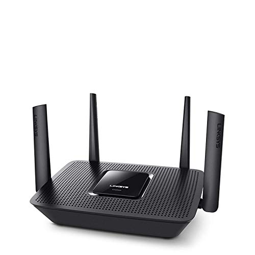 Linksys MR8300 AC2200 router WiFi mesh tribanda (funciona con el sistema WiFi doméstico para todo el hogar Velop, 4 puertos Ethernet Gigabit, USB 3.0, controles parentales mediante la aplicación)