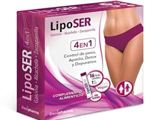 Liposer - 16 sticks - Elimina la grasa acumulada en Abdomen, Caderas. Piernas, Espalda y Brazos - Adelgazante 4 en 1 - Quemagrasas | Apetito | Detox | Depurativo - Resultados en 16 días - 1 al día