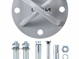 Lixada Anclaje para Pared/Techo Soporte de Montaje para Correas de Suspensión Aro de Gimnasia Columpios y Hamaca de Yoga Equipos de Boxeo Cuerda de Batalla