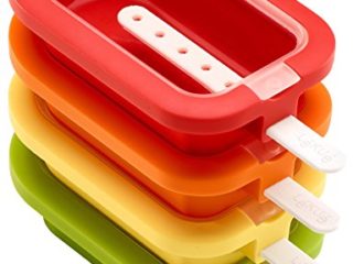 Lékué Polo apilable mini 10,5 cm, 4 Unidades, Surtido multicolor, Silicona