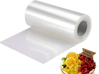 Lámina para borde de tartas, rollo de acetato transparente, 10/15/20 cm x 10 m, rollo de acetato para decoración de tartas, chocolate, mousse, pasteles y postres (8 cm)