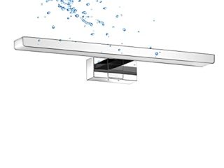 Lámpara de Espejo Baño LED 30cm con 6W 420lm, Impermeable IP44, Fija en Espejo / Gabinete / Pared, Aplique para Baño de Luz Blanca Neutra 4000K, 300x128x51mm - ANWIO.
