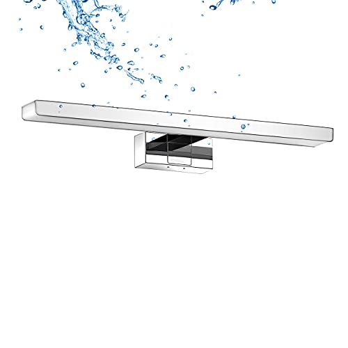 Lámpara de Espejo Baño LED 30cm con 6W 420lm, Impermeable IP44, Fija en Espejo / Gabinete / Pared, Aplique para Baño de Luz Blanca Neutra 4000K, 300x128x51mm - ANWIO.