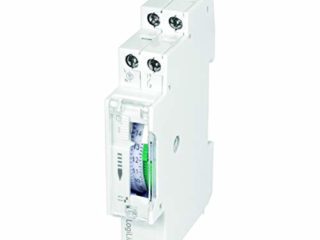 LogiLink ET0009 ET0009-DIN-RAIL - Temporizador con Temporizador mecánico para Cambiar fácilmente por Ejemplo Luces de neón, Calentadores de Agua, linternas, Sistemas de riego, etc, protección IP20