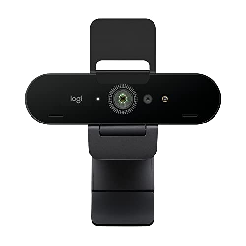 Logitech Brio Stream Webcam - Videollamadas Ultra 4K HD, micro con cancelación de ruido, corrección de luz HD, gran angular, para Microsoft Teams, Zoom, Google Meet en PC/Mac - Negro