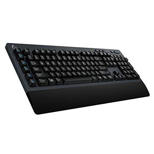Logitech G613 Teclado Gaming Mecánico, LIGHTSPEED Avanzado 1ms 2.4GHz y Bluetooth, Teclas Táciles Romer-G, Multidispositivo, 6 Teclas G Programables, Disposición QWERTY US - Negro