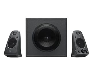 Logitech Z625 Sistema de Altavoces 2.1 Subwoofer, THX, 400W de Pico, Graves Profundos, Entrada Óptica 3.5 mm/RCA, Enchufe EU, PC/PS4/Xbox/Reproductor/DVD Player/TV/Smartphone/Tablet, Negro