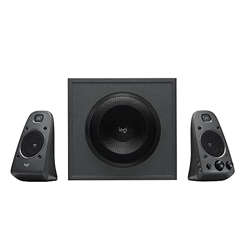 Logitech Z625 Sistema de Altavoces 2.1 Subwoofer, THX, 400W de Pico, Graves Profundos, Entrada Óptica 3.5 mm/RCA, Enchufe EU, PC/PS4/Xbox/Reproductor/DVD Player/TV/Smartphone/Tablet, Negro