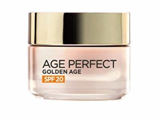 L'Oréal Paris Age Perfect Golden Age Crema de Día Fortificante con Protección Solar SPF 20, Antiflacidez y Luminosidad, Pieles Maduras y Apagadas, 50 ml