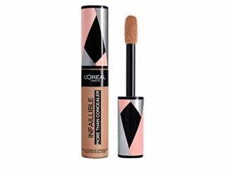L'Oréal Paris Infalible, Corrector de cobertura completa y acabado natural, More than Concealer,Tono 333 Cedar/Cedre, 11 ml