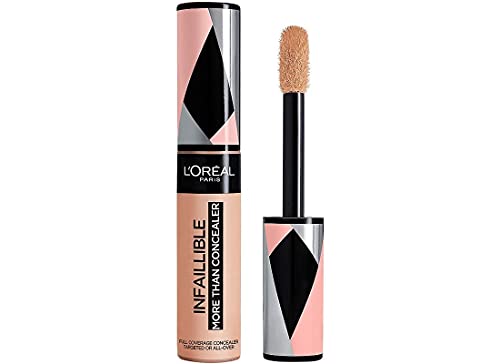 L'Oréal Paris Infalible More Than Concealer, Corrector Cobertura Completa, Tono 327 Cashmere - 11 ml