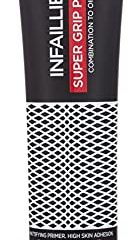 L'Oréal Paris Prebase Alisadora Infalible Super Grip Primer, Larga Duración 24H, Acabado Mate, Pieles Mixtas a Grasas, 35 ml