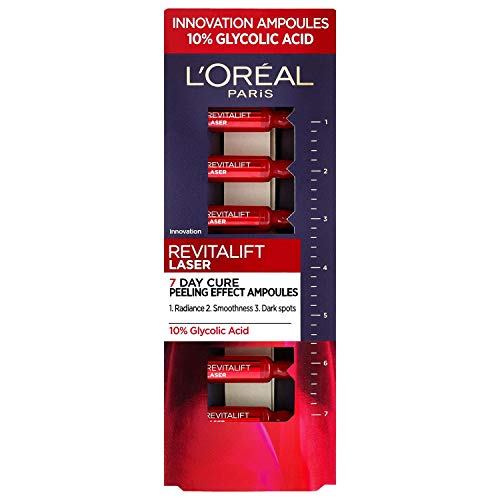 L'Oreal Revitalift Laser 7 Days Ampoules 10% Glycolic Acid Peel Set - 7x1ml (4402)