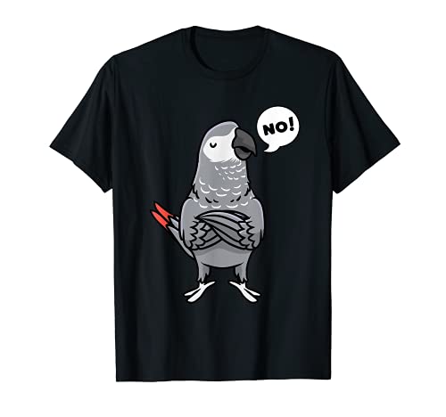 Loro Yaco Divertido Loro Gris Africano Camiseta
