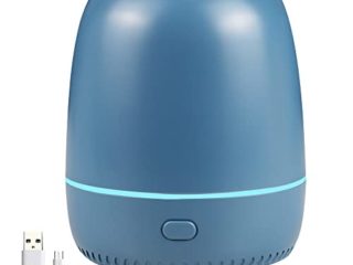 Lovegerger Difusor de Aceite Esencial, difusor de Aromas portátil 100 ml, humidificador ultrasónico con 8 Luces cambiantes de Color y Apagado automático sin Agua, para el hogar jardín Oficina
