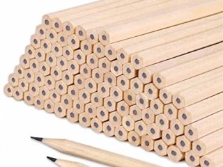 Lápices de HB Juego de hexágono de grafito de madera natural básico para dibujo, útiles escolares de oficina de escritura 17.9 * 0.7 cm (50 P）