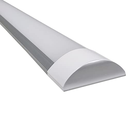 Luminaria LED de Superficie 120cm, 40W. Color Blanco Frio (6500K). Tubo LED T8. 4000 lumenes. Pantalla led slim.