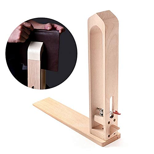 LYFJXX Madera, cuero, costura a mano, cuero, cordones, pinza para pony, para trabajos de cuero, costura, herramienta DIY
