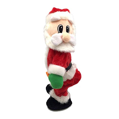 LZ Papá Noel eléctrico, Juguetes navideños, Puede Cantar y Bailar, Girar Hip-Hop, Adecuado para la Navidad en casa