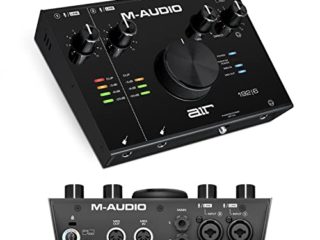 M-Audio AIR 192|6 - Interfaz de audio MIDI, tarjeta de sonido USB, USB-C, 2 entradas, 2 salidas, software de estudio, para grabación de instrumentos, producción musical y monitorización