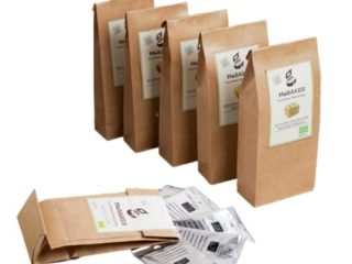 MaBAKER Pack 5x Mezclas de harinas y levadura ecológicas para hacer PAN en panificadora
