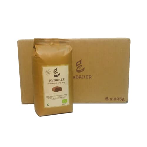 MaBAKER x6 mezclas Bizcocho Doble Chocolate bio para panificadora y horno