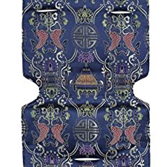 Maclaren colchoneta universal para asiento - Lucky Fish, Accesorio de doble cara fácil de poner y quitar en todas las sillas de paseo tipo paraguas, Transpirable y lavable en lavadora