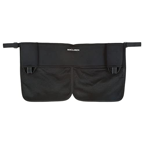 Maclaren organizador universal para carrito de bebé gemelar , Se abrocha de forma rápida y sencilla a todos los carritos de bebé gemelares tipo paraguas de Maclaren y de otras marcas