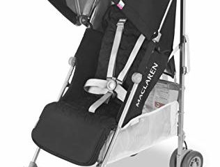 Maclaren Quest silla de paseo tipo paraguas compacto y ligero, Para niños de recién nacidos hasta 25 kg, capota extensible con factor UPF 50+, asiento reclinable, Incluye protector para la lluvia