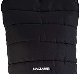 Maclaren saco de pies universal para carrito de bebé , Con suave forro polar que añade un acolchado adicional al asiento, Para todos los carritos de bebé tipo paraguas de Maclaren y de otras marcas