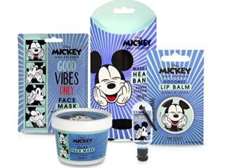 MAD Beauty Pack Amazon Mickey&Friends Mascarilla + Felpa de Pelo + Higienizador + Mascarilla de arcilla + Bálsamo labial