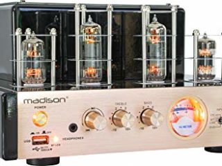 Madison - MAD-TA10BT - Amplificador (estéreo de válvulas 2 x 25 W rms), Negro