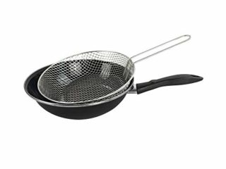 Magefesa Black - Sartén freidora 26cm de Acero vitrificado Exterior Negro. Antiadherente bicapa Reforzado, Apta para Todo Tipo de cocinas, Especial inducción. 50% de Ahorro energético.