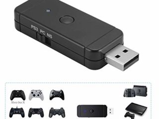 Maikiki New Adaptador de Controlador inalámbrico para Xbox / PS5 / PS4 / Adaptador de Controlador para Nintendo Switch PS3 y PC con Windows