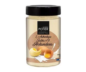 Maison Potier - Salsa N.º 9 Holandesa ( Salsa de Mantequilla y Zumo de Limón Concentrado )- Ideal para Pescados y Verduras180 Gramos