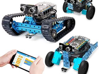 Makeblock mBot Ranger Robots programables para niños, Kit de Robot Educativo, Juguete Stem, Versión Bluetooth, Azul, Regalo para Niños, 3 Apps Gratis