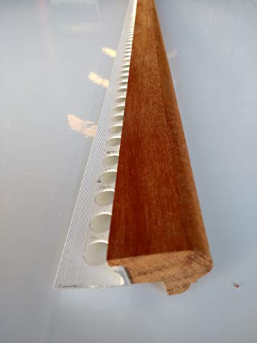 Mamperlán perfil madera Niagón para peldaño y escalera 1,00mt L30