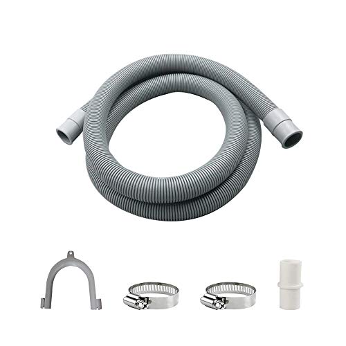 Manguera de Desagüe Flexible,Tubo Desague Secadora,Manguera de Desagüe de Lavadora,Tubo Desague Lavadora,Manguera de Desagüe,Tubo Desague(1.5m)