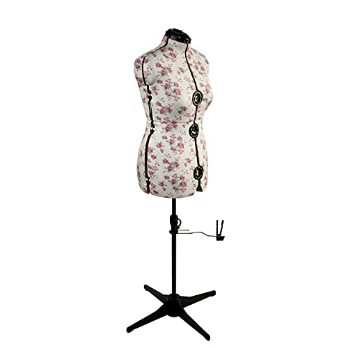 Maniqui Costura Ajustable Floral Clásica | Medio (M) [Talla EUR 44 a 48]