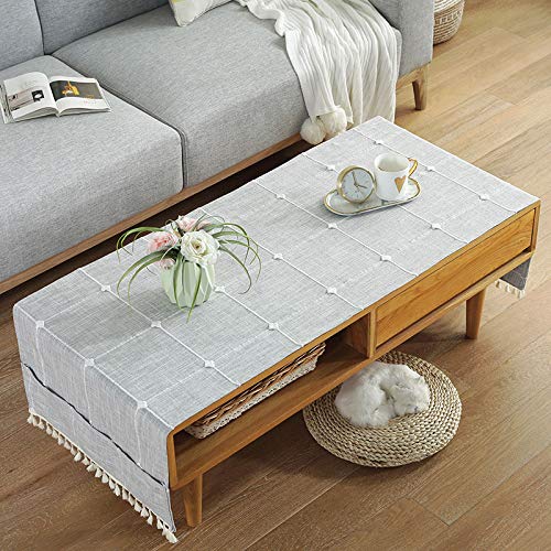 Manteles Manteles Para Muebles De Patio Manteles De Mesa Para Fiestas Manteles Para Fiestas Moderna Mesa De Centro Simple Mantel De Algodón Arte Rectangular Sala De Estar Hogar Anti Esc70*160cm