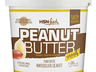 Mantequilla de Cacahuete de HSN | 1000 g | Textura Suave y Cremosa | Peanut Butter Smooth | 100% Natural Vegano | Libre de GMO | No Aceite de Palma, No Azucares ni Sal Añadidos