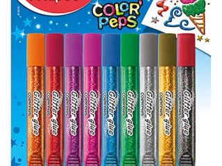 Maped - Purpurina Manualidades Niños - 9 Tubos de Pegamento con Purpurina - Ideal para Decorar Creaciones - Gran Precisión y Fluidez - Alta Densidad de Purpurina - Tubos de 10,5 ml
