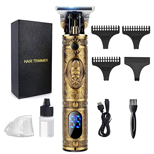 Maquina Cortar Pelo,Maquina de Afeitar Hombre,Cortapelos Electrica Hombre Profesional Pantalla LED y Carga USB,PrecisaT-Cuchilla,Maquina de Cortar Pelo en Seco y Mojado,Degradado Cortes Pelo y Barba