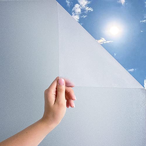 MARAPON® Vinilo Opaco para Ventanas Autoadhesivo Estático [90x200 cm] Incluye Libro Electrónico con Consejos Profesionales – Vinilos para Ventanas con Anti-UV – Vinilo Ventana Opaco