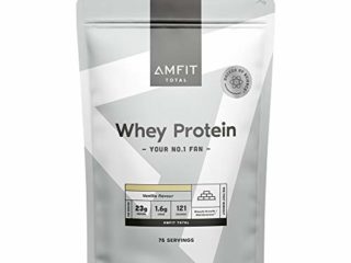 Marca Amazon - Amfit Nutrition Proteína de Suero de Leche en Polvo 2.27kg - Vainilla (anteriormente PBN)