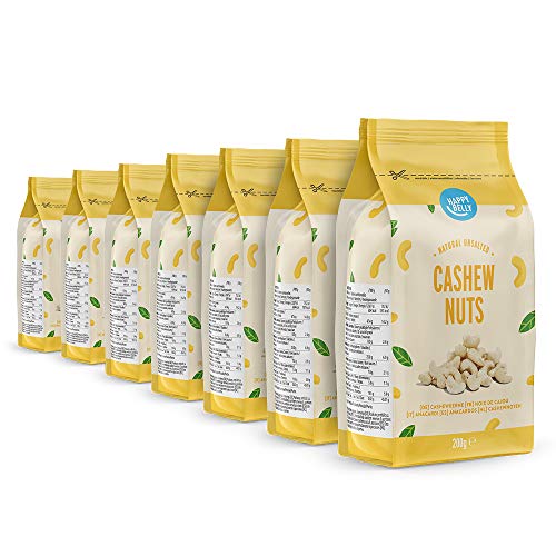 Marca Amazon - Happy Belly Anacardos enteros, 200 g (Paquete de 7)
