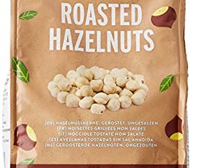 Marca Amazon - Happy Belly Avellanas tostadas sin sal añadida, 4x500g