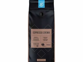 Marca Amazon - Happy Belly Café en grano Espresso Crema - Certificado por Rainforest Alliance, 500 g