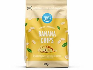 Marca Amazon - Happy Belly Chips de plátano, 500 g