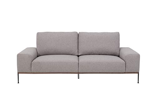 Marca Amazon - Movian 2 plazas - Sofá de tela, estilo moderno, beige